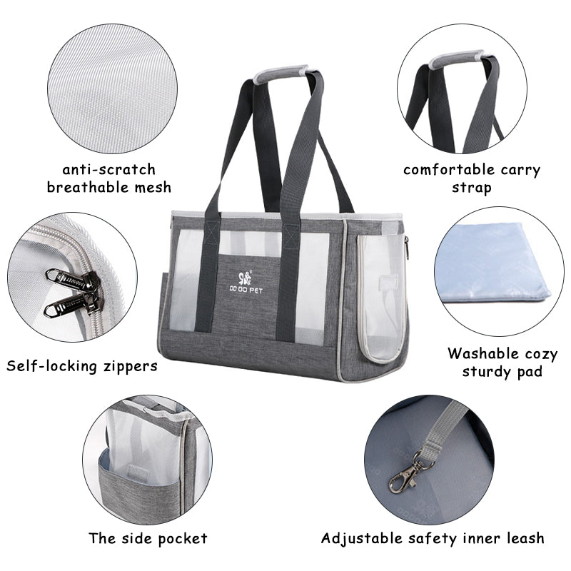 Cat Backpack Carrier — Oxford Fabric with Mesh Panels