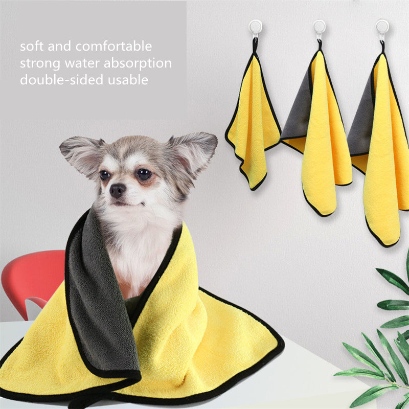 Microfibre Pet Towel — Fast-Drying, Four Sizes