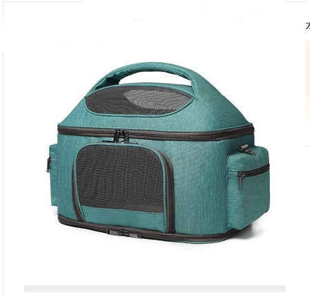 Soft-Sided Cat Carrier — Mesh Ventilation & Shoulder Strap