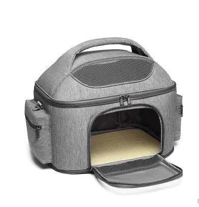 Soft-Sided Cat Carrier — Mesh Ventilation & Shoulder Strap