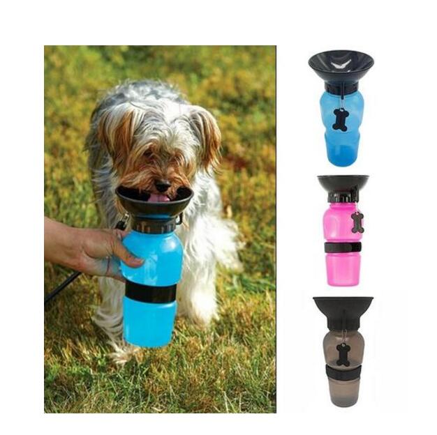 Portable Dog Water Bottle with Drinking Bowl | Huellitas™