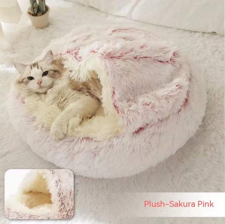Plush Raised Rim Pet Bed for Dogs & Cats | Huellitas™
