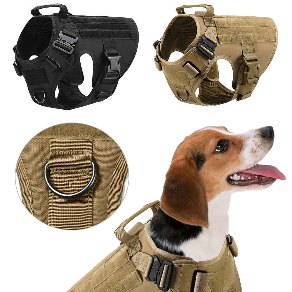 Adjustable Tactical Dog Harness with Back Handle | Huellitas™