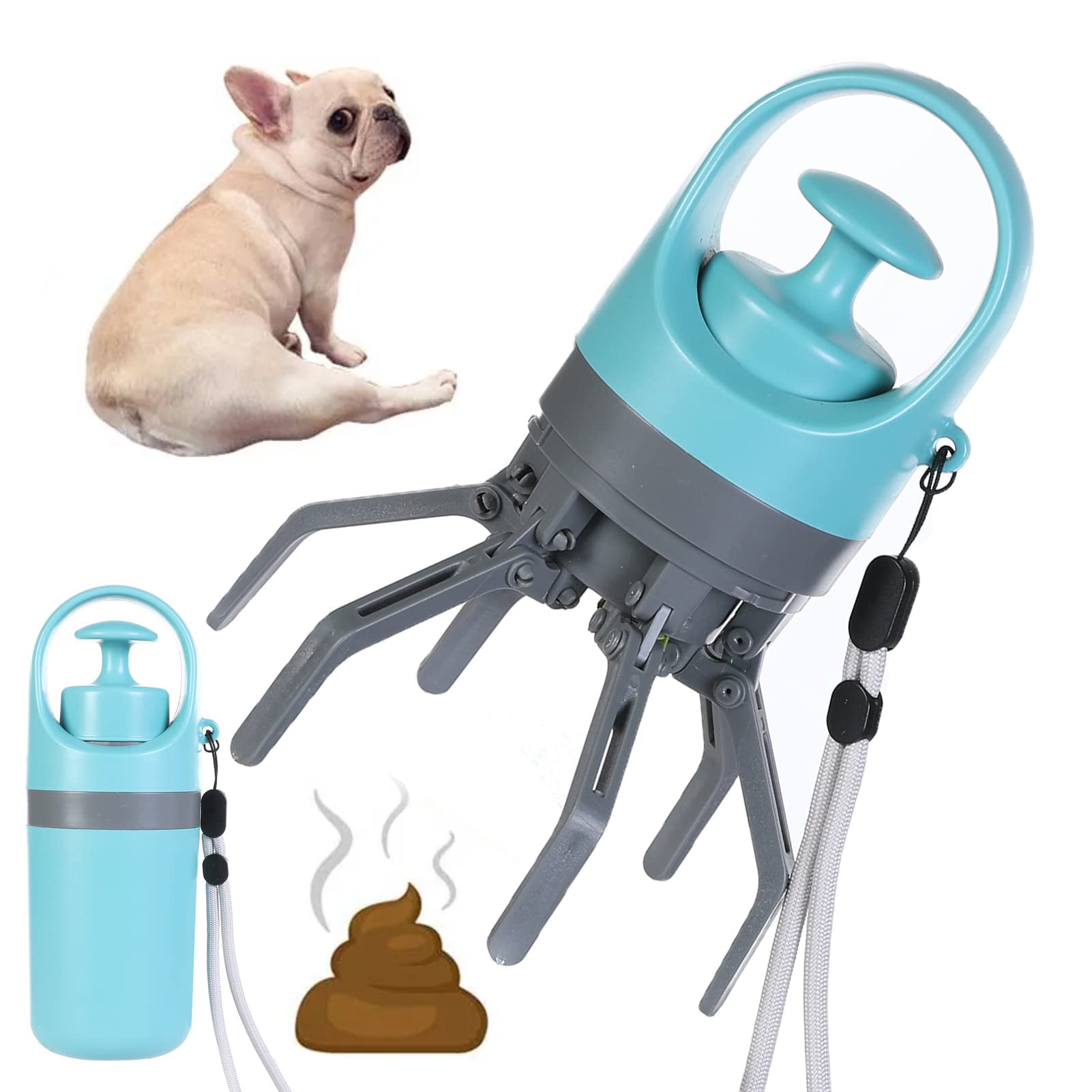 Dog pooper scooper with built-in bag dispenser