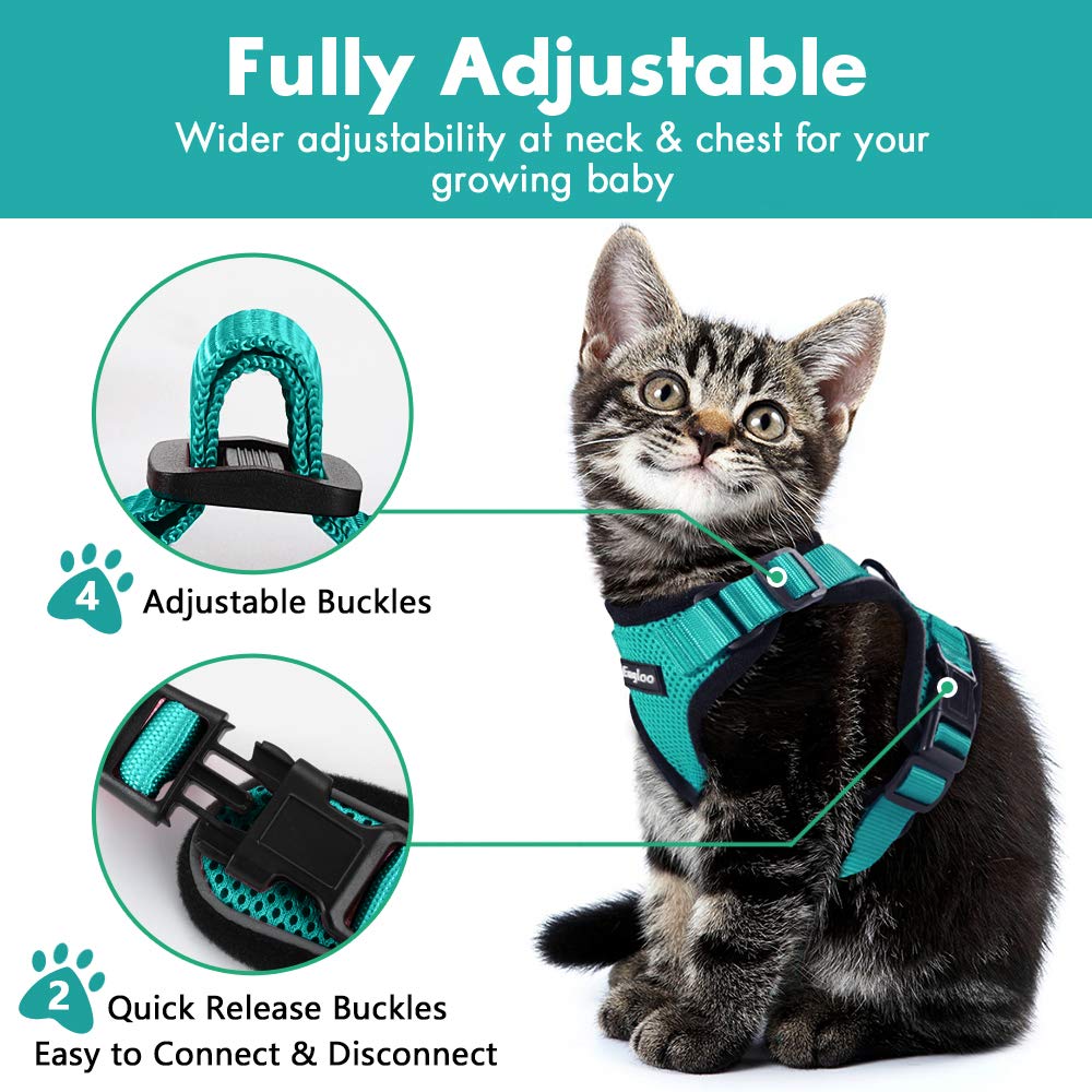 Honeycomb Mesh Cat Harness — With Optional Car Restraint