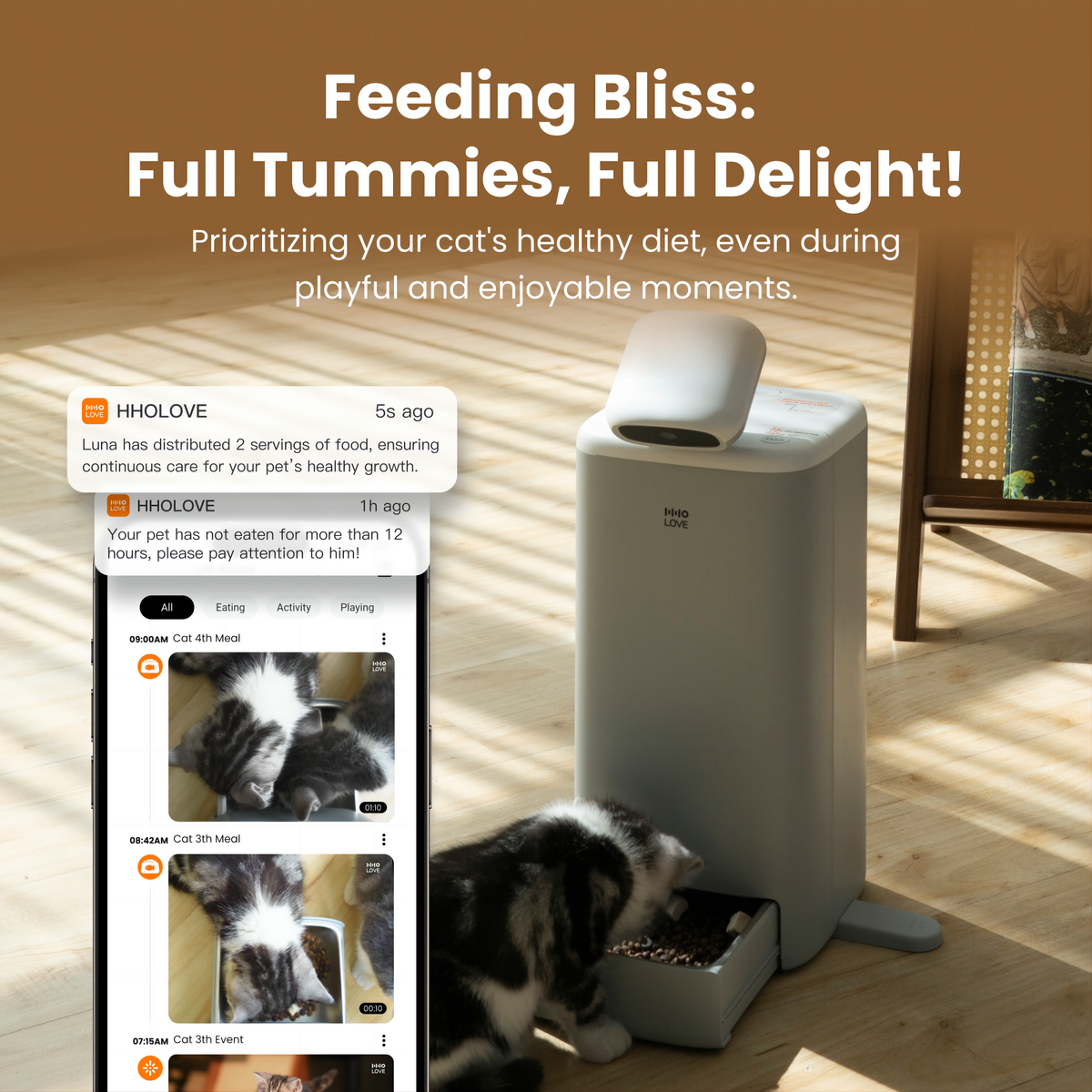 Smart Pet Feeder with 1080p Camera & Two-Way Audio | Huellitas™