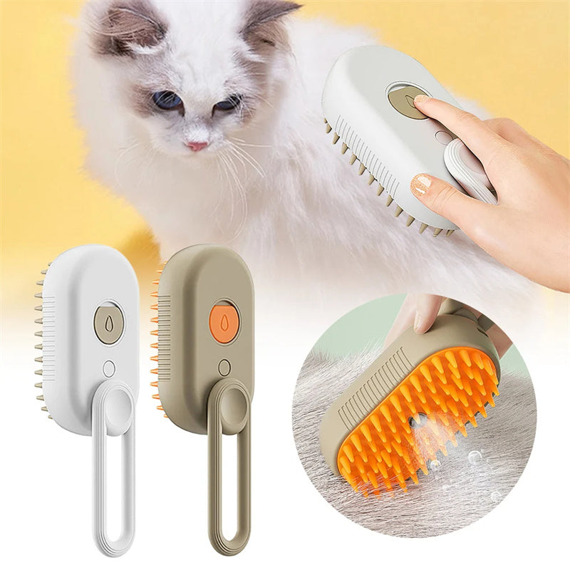 3-in-1 Pet Mist Grooming Brush for Dogs & Cats | Huellitas™