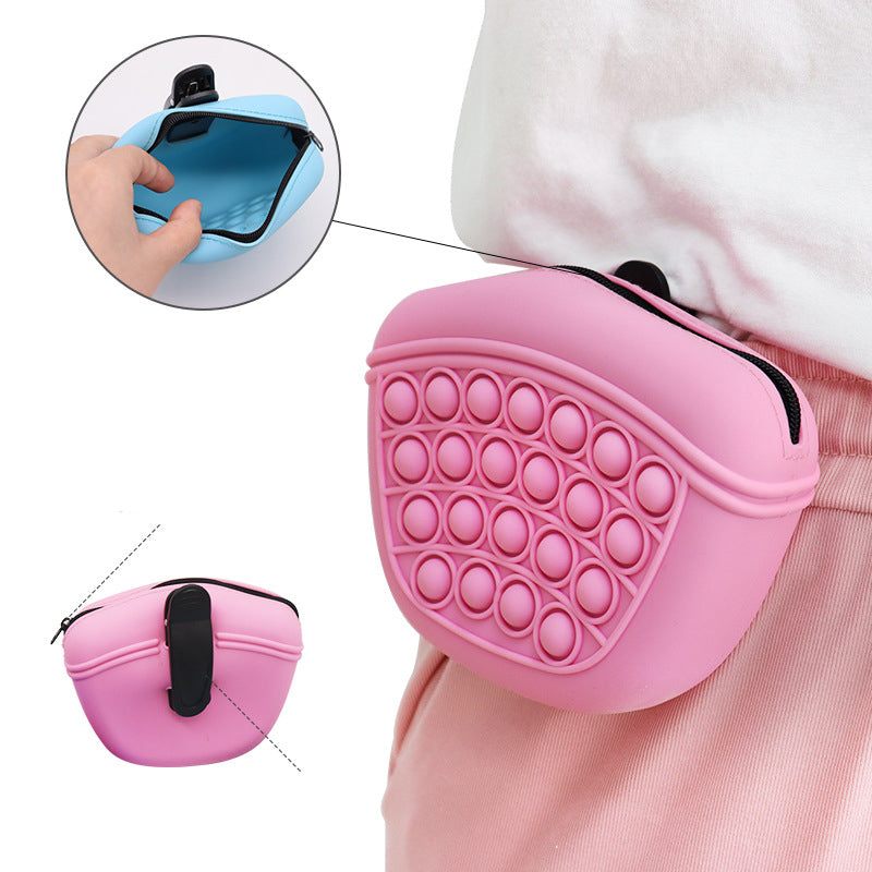 Silicone Dog Treat Pouch with Waist Clip | Huellitas™