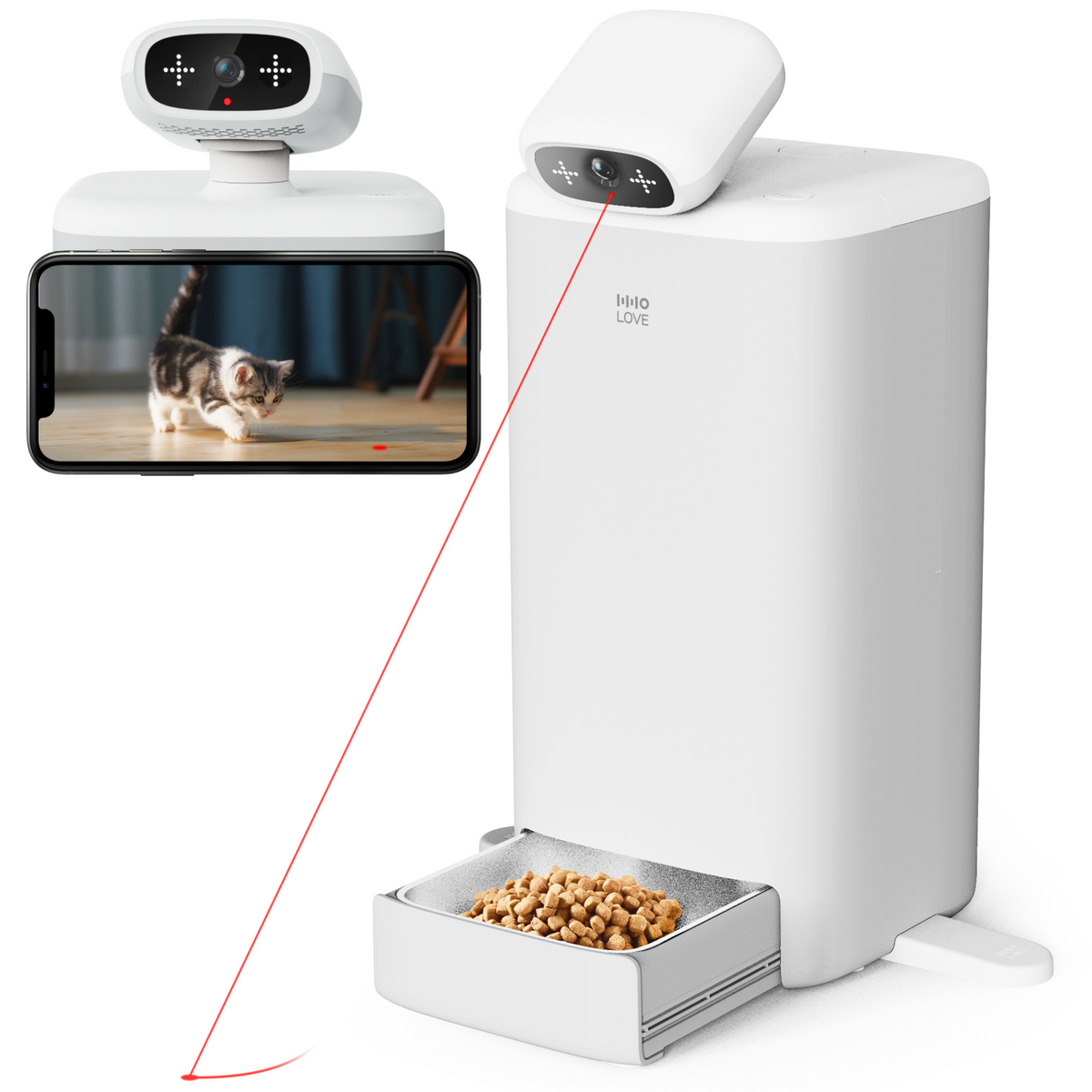 Smart Pet Feeder with 1080p Camera & Two-Way Audio | Huellitas™