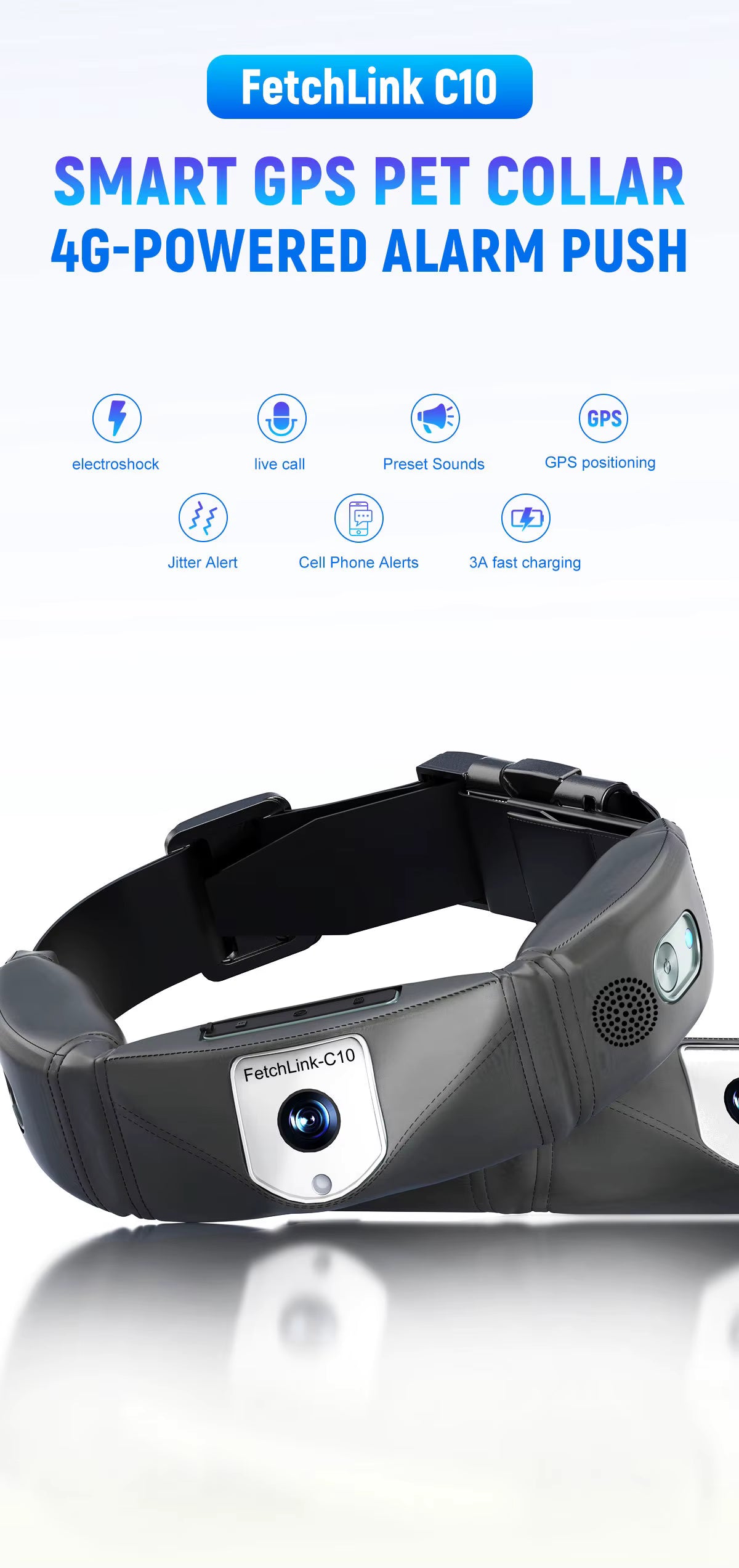 Smart Pet Activity Tracker Collar with App | Huellitas™