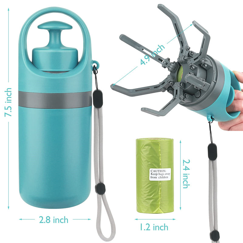 Scooper being used on grass