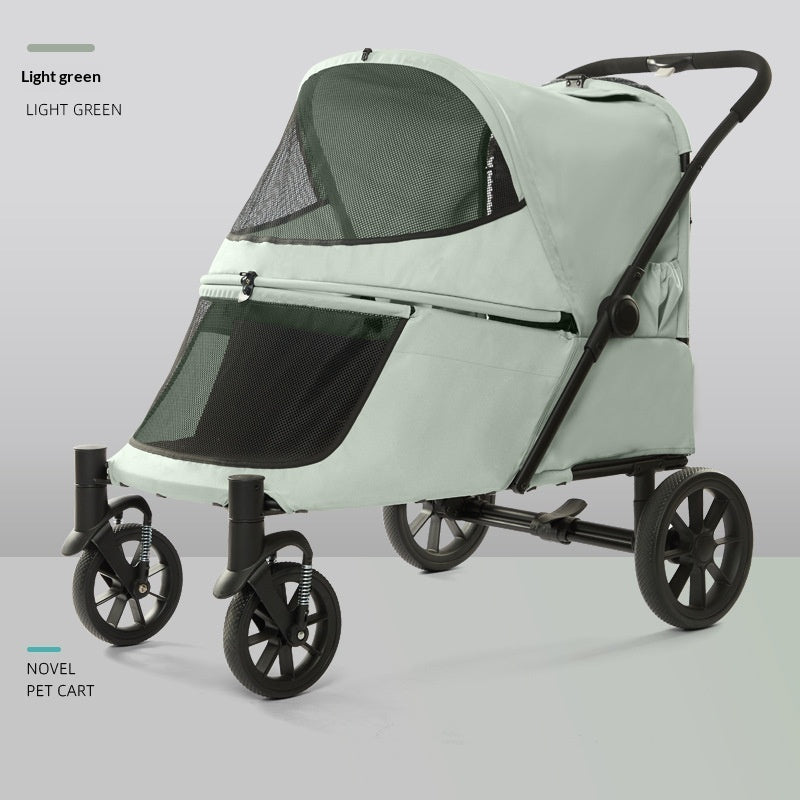 Heavy-Duty Pet Stroller with Rear Entry — Up to 60 kg | Huellitas™