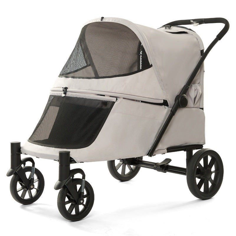 Heavy-Duty Pet Stroller with Rear Entry — Up to 60 kg | Huellitas™