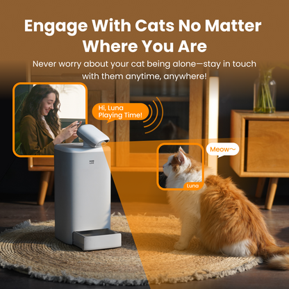 Smart Pet Feeder with 1080p Camera & Two-Way Audio | Huellitas™