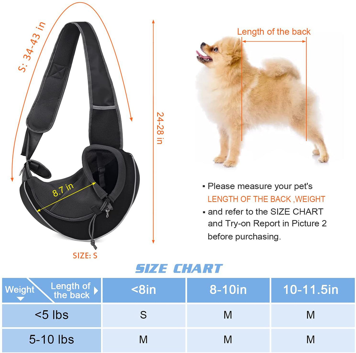 Crossbody Pet Carrier Bag for Dogs & Cats | Huellitas™